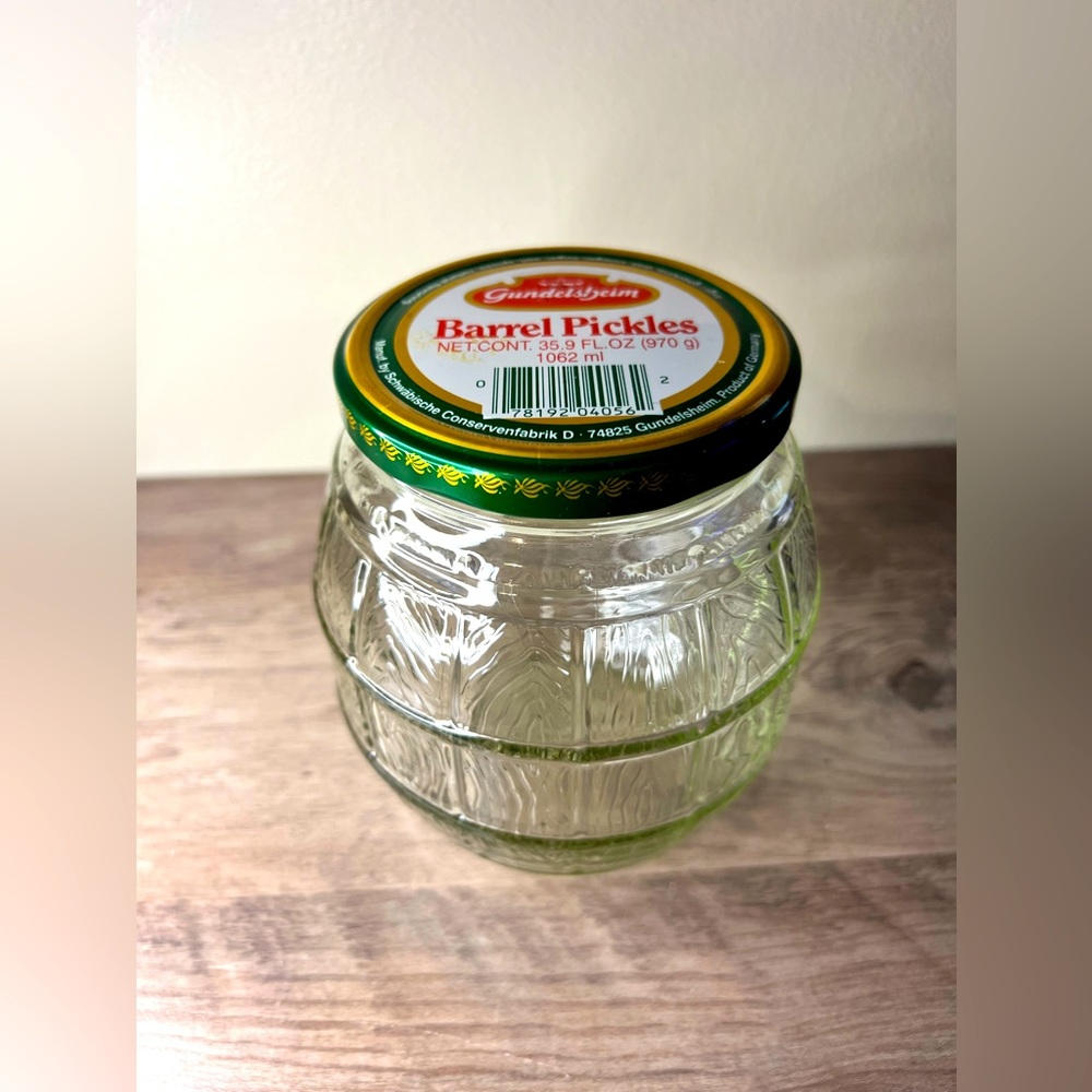 Gundelsheim Barrel Pickles Jar (Empty)
